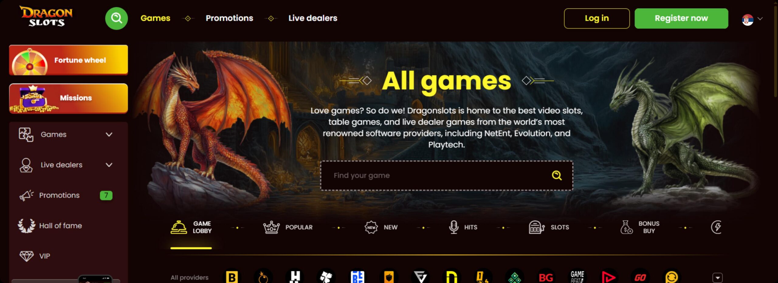 Dragon Slots platforma kazina